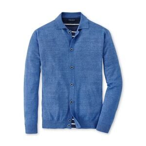 Peter Millar 2XL Crown Crafted Villa Cardigan Blue $348 NWT